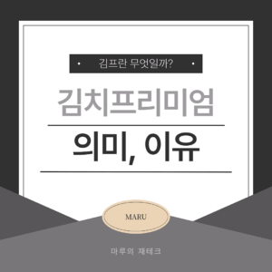 김치프리미엄 김프 뜻 이유 사이트